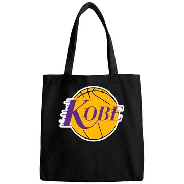 Discover Purple Los Angeles Kobe Logo Tote Bag