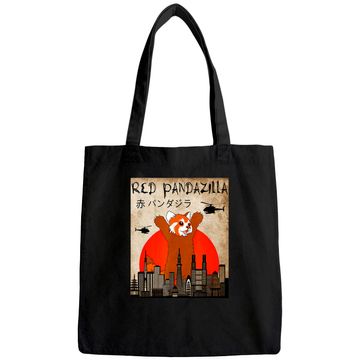 Discover Red Panda Red Pandazilla Tote Bag
