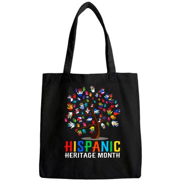 Discover National Hispanic Heritage Month Hand Flag Tree Roots Latino Tote Bag