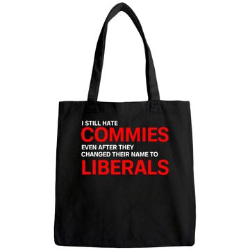 Discover Funny Anti Socialist Communist Pro America Patriotic Tote Bag