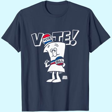 Discover Ripple Junction Schoolhouse Rock Vote with Bill Adult T-Shirt