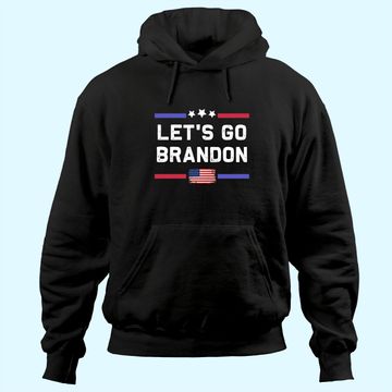 Discover Let's Go Brandon Conservative Anti Liberal US Flag Hoodies