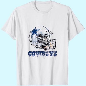 Discover Dallas Cowboys Drip Helmet T-Shirt
