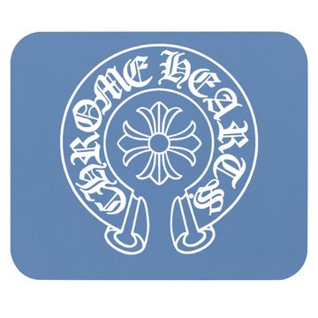 Discover Chrome Heart Print Mouse Pad Crew Neck Mouse Pad