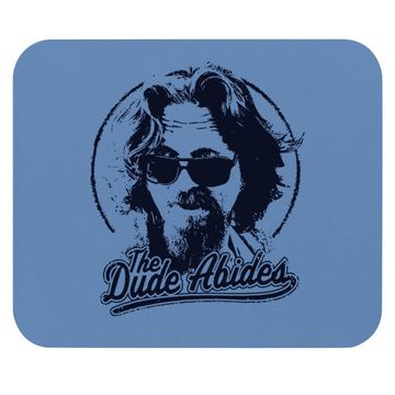 Discover The Big Lebowski The Dude Abides Classic Circle Logo Mouse Pad