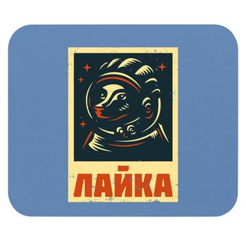 Discover Laika Dog Sputnik Space Travel Mouse Pad