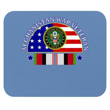 Discover Army Afghanistan War Veteran Patch Image Mouse Pad