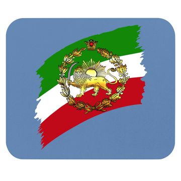 Discover Iran Flag With Lion And Crown Mouse Pad