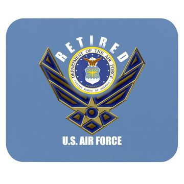 Discover Retired Us Air Force Veteran Mouse Pad Retirement Mouse Pad