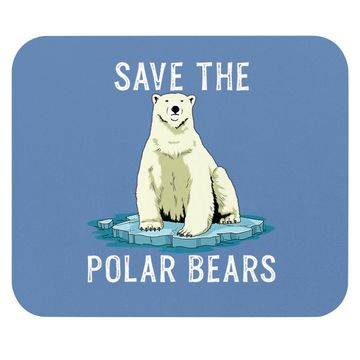 Discover Save The Polar Bears Mouse Pad Anti Climate Change Polar Bear Mouse Pad