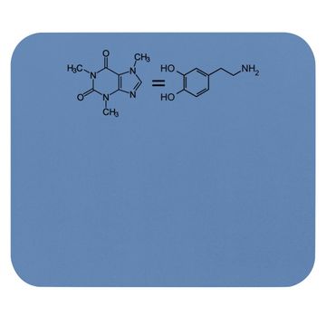 Discover Caffeine Equals Happiness Molecule Dopamine Science Mouse Pad