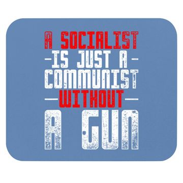 Discover Anti Communist Capitalist Liberty Gift Funny Anti Socialism Mouse Pad