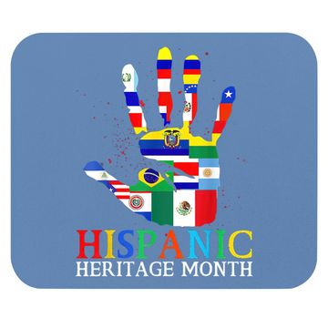 Discover National Hispanic Heritage Flag Countries Hands Latino Mouse Pad