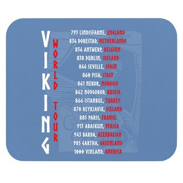 Discover Viking World Tour Front And Backprint! Mouse Pad