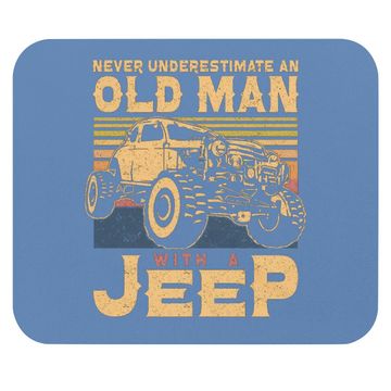 Discover Old Man With A Jeep Mouse Pad