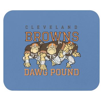 Discover Dawg Pound Retro Cleveland Browns Mouse Pads