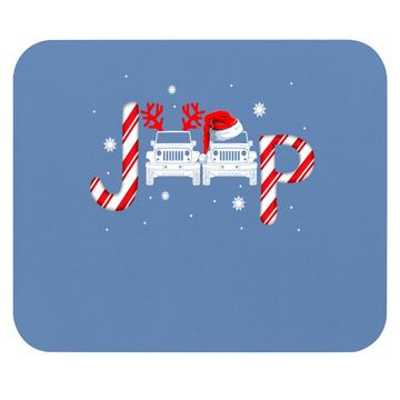 Discover Driving Jeep Christmas Mouse Pads