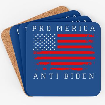 Discover Pro America Anti Biden Flag Impeach Joe Biden Anti Biden Coaster