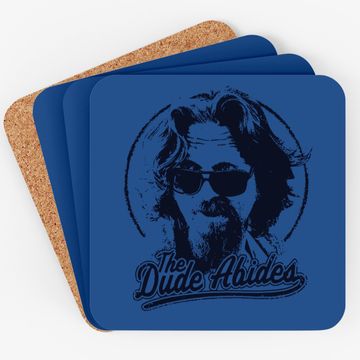 Discover The Big Lebowski The Dude Abides Classic Circle Logo Coaster