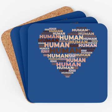 Discover Human Skin Tone Heart Anti-racist Coaster