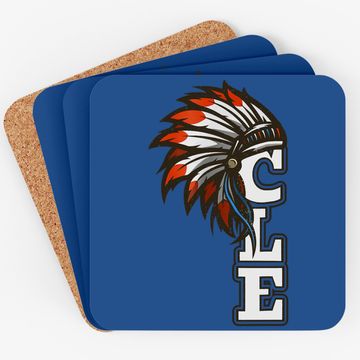 Discover Cle Cleveland Ohio Native American Indian Tribe Coaster