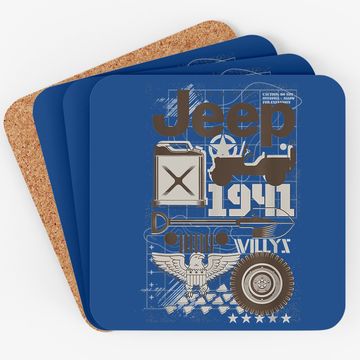 Discover Jeep Dad Willys 1941 Coaster
