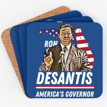 Discover Ron Desantis America's Governor Florida Us Flag Coaster