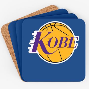 Discover Purple Los Angeles Kobe Logo Coaster