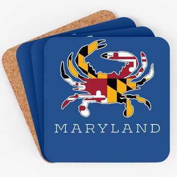 Discover Maryland State Flag Classy Coaster