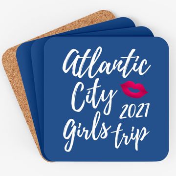 Discover Atlantic City Girls Trip 2021 New Jersey Vacation Design Coaster
