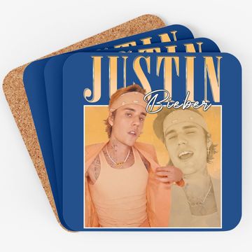 Discover Vintage Justin Bieber Homage Coaster