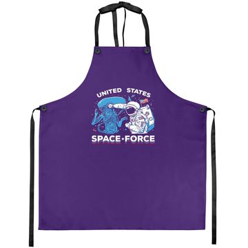 Discover U.s. Space Force | United States American Military Alien Fight Apron