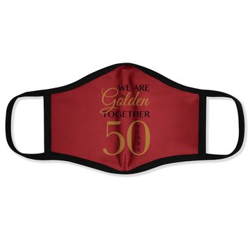 Discover Romantic Face Mask For Couples - 50th Wedding Anniversary Face Mask