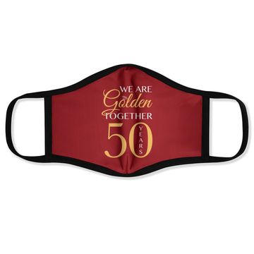 Discover Romantic Face Mask For Couples - 50th Wedding Anniversary Premium Face Mask