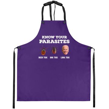 Discover Know Your Parasites Anti Joe Biden Deer Tick, Dog Tick Apron