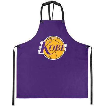 Discover Purple Los Angeles Kobe Logo Apron