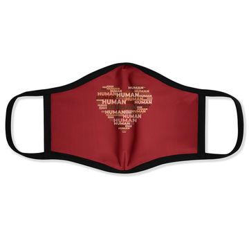 Discover Human Skin Tone Heart Anti-racist Face Mask