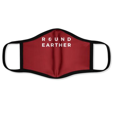 Discover Round Earther Face Mask Anti Flat Earth The Earth Is Round