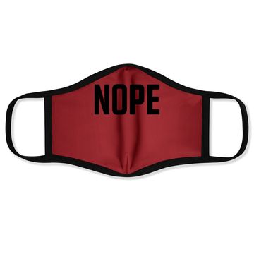 Discover Nope | Funny Grumpy Sarcastic Sarcasm Bad Attitude For Grandma Mom Face Mask