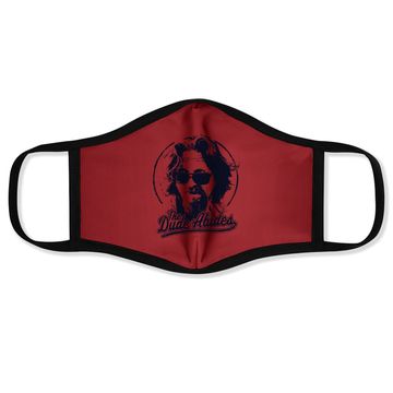 Discover The Big Lebowski The Dude Abides Classic Circle Logo Face Mask