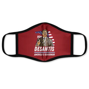 Discover Ron Desantis America's Governor Florida Us Flag Face Mask