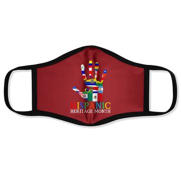 Discover National Hispanic Heritage Flag Countries Hands Latino Face Mask