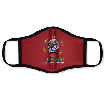 Discover Hispanic Heritage Month Strong Latino Hand Countries Flag Face Mask