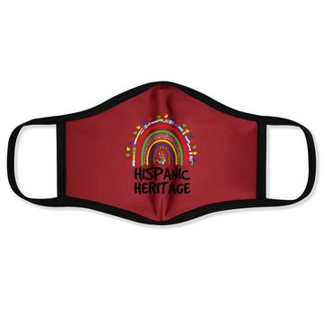 Discover National Hispanic Heritage Month Rainbow All Countries Flags Face Mask