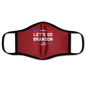 Discover Let's Go Brandon Conservative Anti Liberal Us Flag Face Mask
