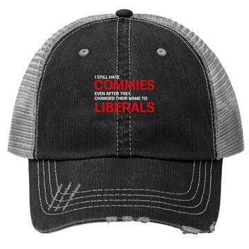 Discover Funny Anti Socialist Communist Pro America Patriotic Trucker Hat