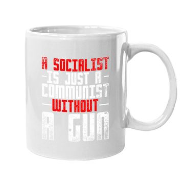 Discover Anti Communist Capitalist Liberty Gift Funny Anti Socialism Coffee Mug