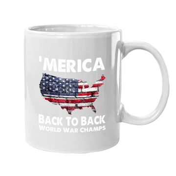 Discover Merica-back-to-back-world-war-champs Coffee Mug
