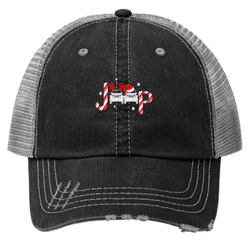 Discover Driving Jeep Christmas Trucker Hat