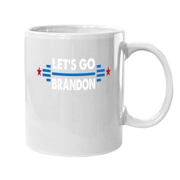 Discover Let's Go Brandon Conservative Anti Liberal Us Flag Coffee Mug
